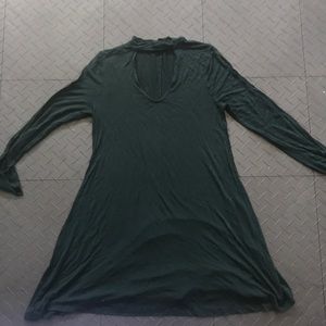 V Neck Dress with collar